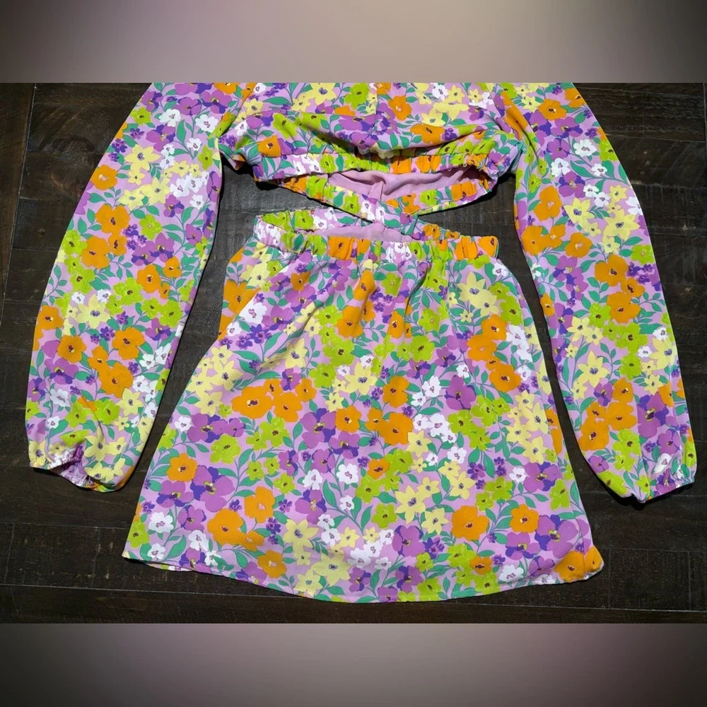 Sanctuary Fresh Garden Vibrant Floral Cutout Mini Dress XS Summer Easter Spring - Picture 13 of 15